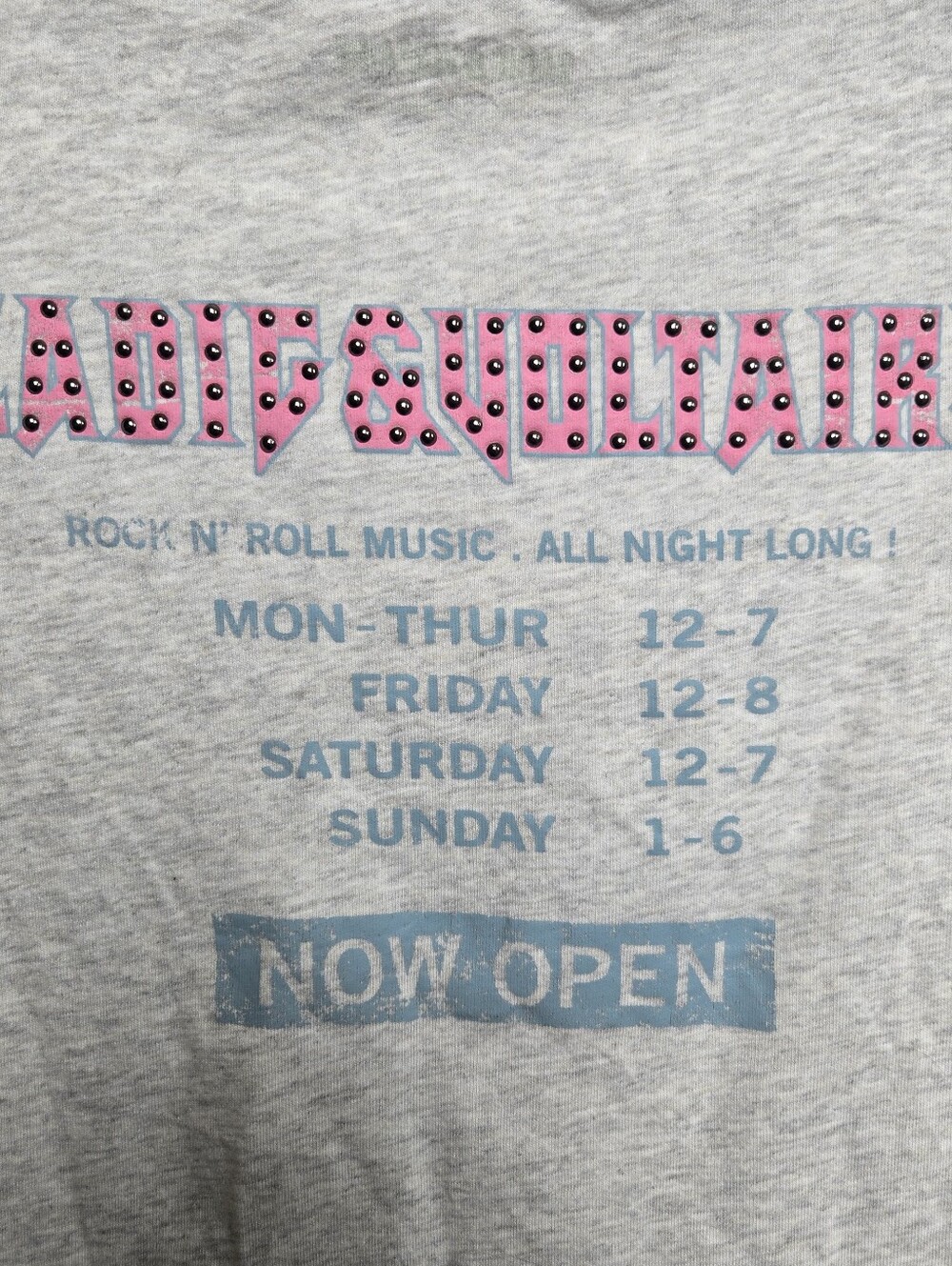 Zadig & Voltaire Tommer HC concert cheetah studded t-shirt M - Picture 7 of 11